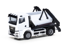 Herpa 013987 - H0 - MAN TGS Muldenkipper 2a -weiß